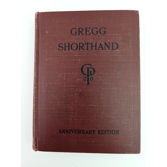 1929 Gregg Shorthand Anniversary Edition HB Book by John Robert Gregg - Picture 1 of 13
